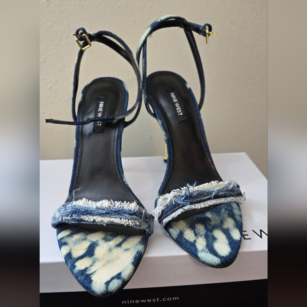 Nine West Blue and White Women's Sandals
